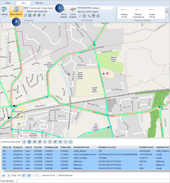 Selecting events by current extent Selecting events by current extent
